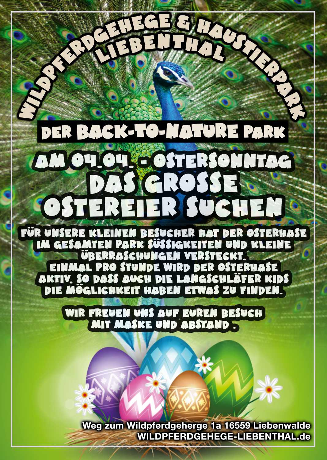plakat_ostern Wild & Haustierpark Liebenthal